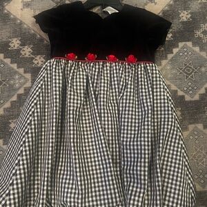 Vintage 90s style girls holiday dress